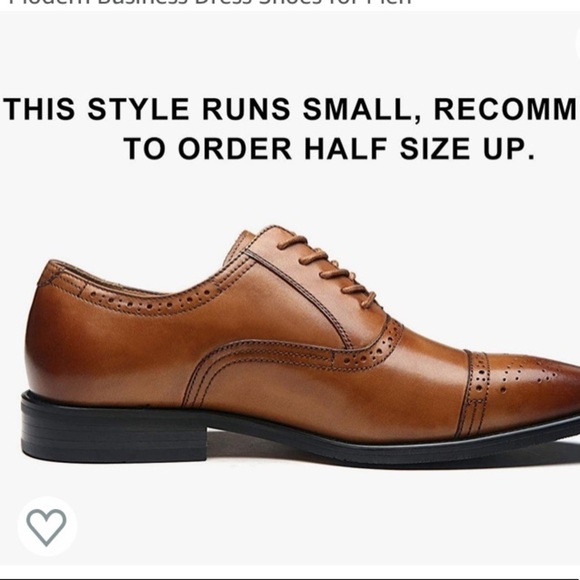 La Milano Mens Leather Cap Toe Lace up Oxford Classic Modern Business Sh… main image 6
